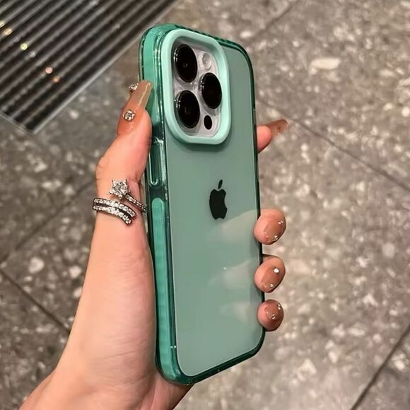 Green Transparent Iphone XS case - Picture 1 of 6